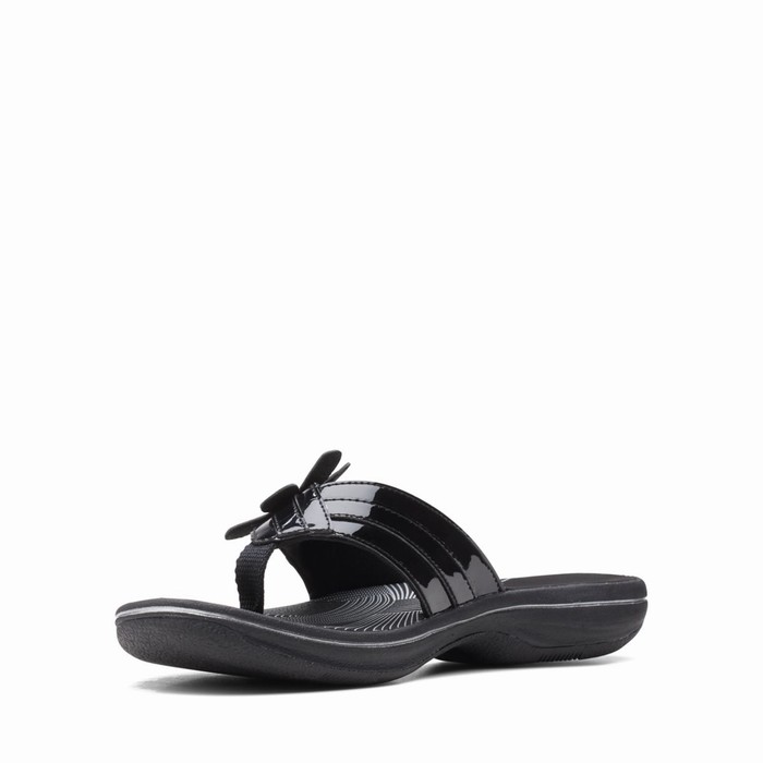 Sandales Clarks Brinkley Flora Femme Noir | KGEHHMQV