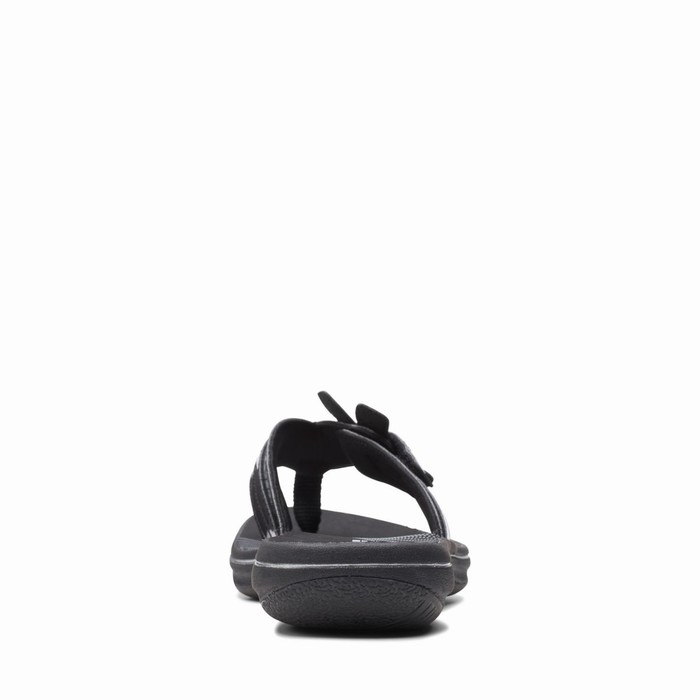 Sandales Clarks Brinkley Flora Femme Noir | KGEHHMQV