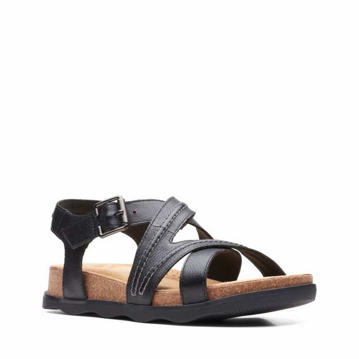 Sandales Clarks Brynn Ave Femme Noir | M1PWRXDN