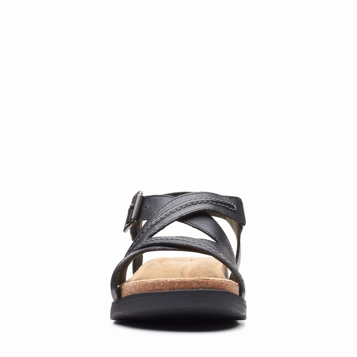 Sandales Clarks Brynn Ave Femme Noir | M1PWRXDN