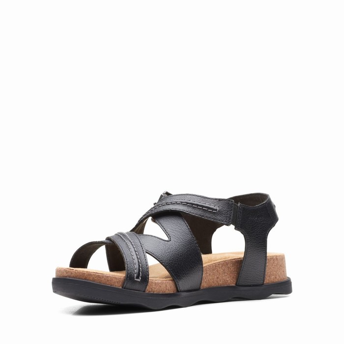 Sandales Clarks Brynn Ave Femme Noir | M1PWRXDN