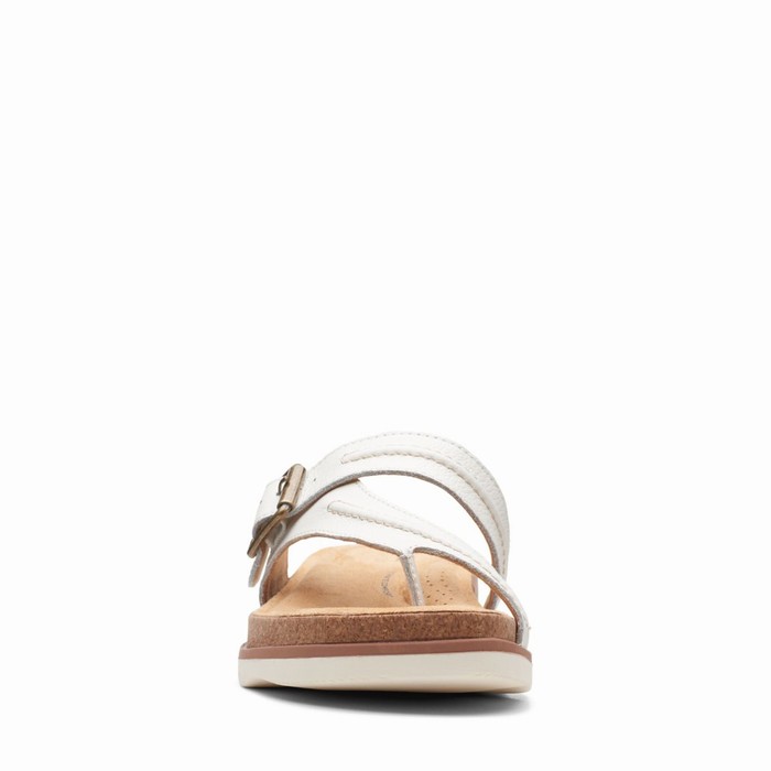 Sandales Clarks Brynn Madi Femme Blanche | WHCNEH9T