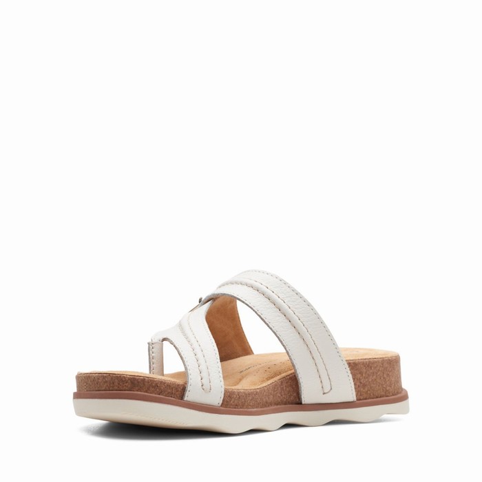 Sandales Clarks Brynn Madi Femme Blanche | WHCNEH9T