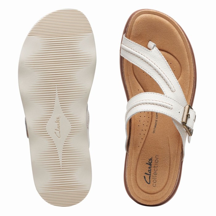 Sandales Clarks Brynn Madi Femme Blanche | WHCNEH9T