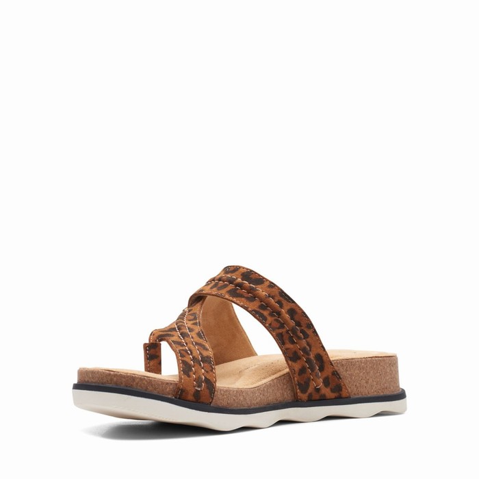 Sandales Clarks Brynn Madi Femme Leopard | JSDY2T9P