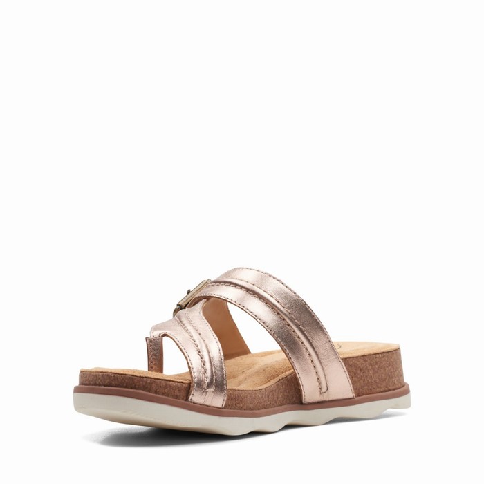 Sandales Clarks Brynn Madi Femme Rose Doré | IPGXGES5