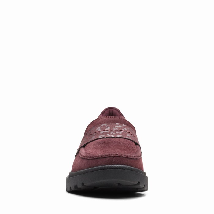 Sandales Clarks Calla Ease Femme Bordeaux | 9MHF40KS