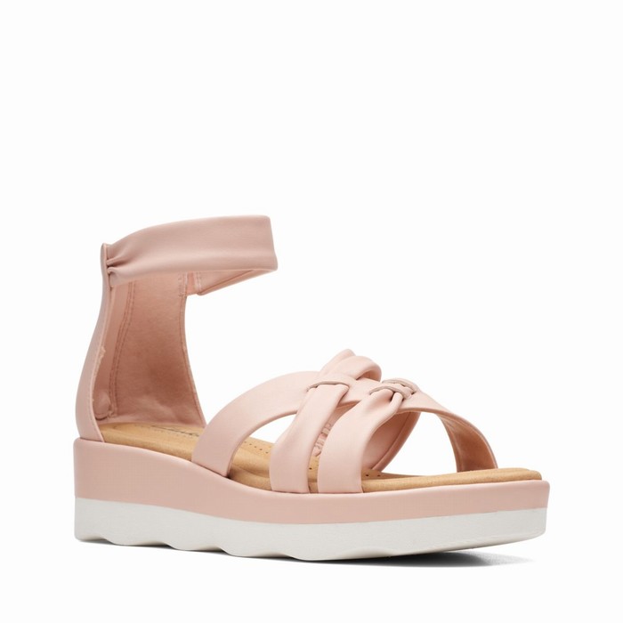 Sandales Clarks Clara Rae Femme Rose Clair | IDUSI5WY