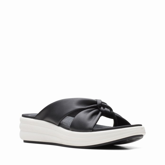 Sandales Clarks Drift Ave Femme Noir | TKGGPEJR