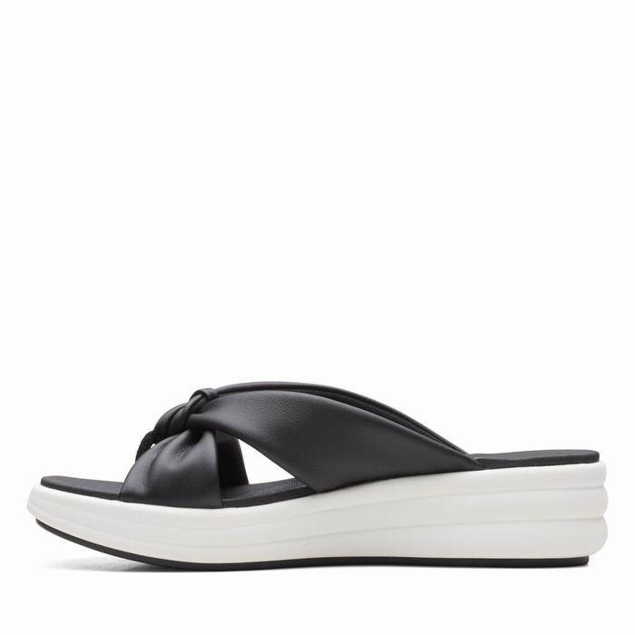 Sandales Clarks Drift Ave Femme Noir | TKGGPEJR