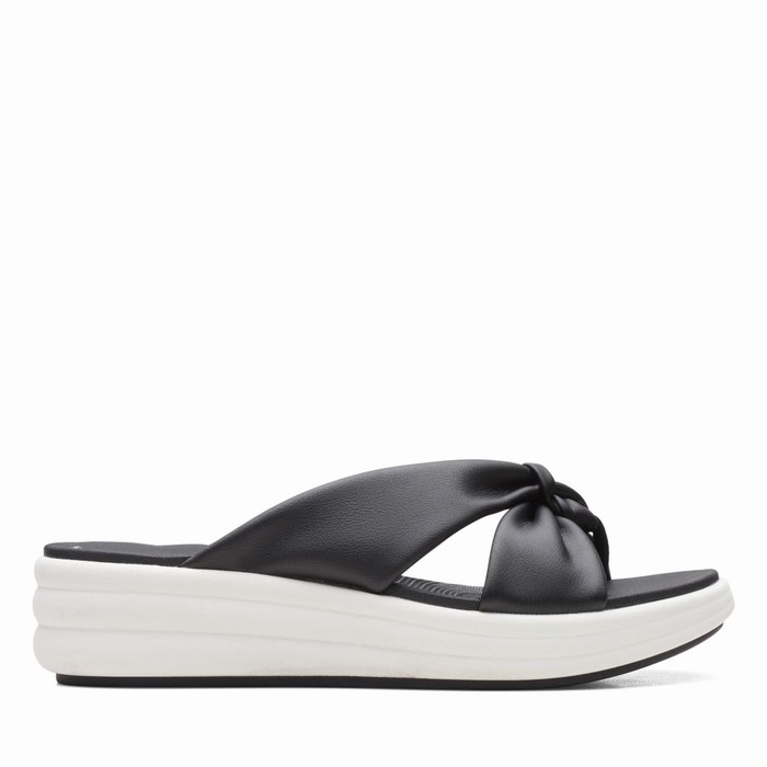 Sandales Clarks Drift Ave Femme Noir | TKGGPEJR