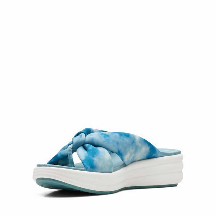 Sandales Clarks Drift Ave Femme Turquoise | NFXQQ17S