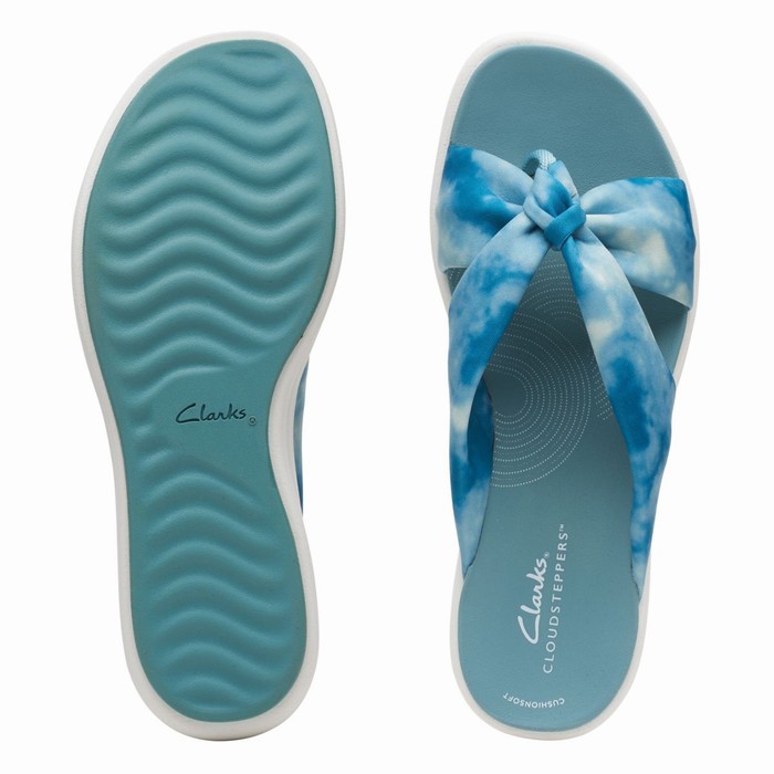 Sandales Clarks Drift Ave Femme Turquoise | NFXQQ17S