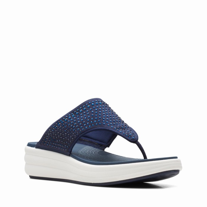 Sandales Clarks Drift Jaunt Femme Bleu Marine | CYT09MSI