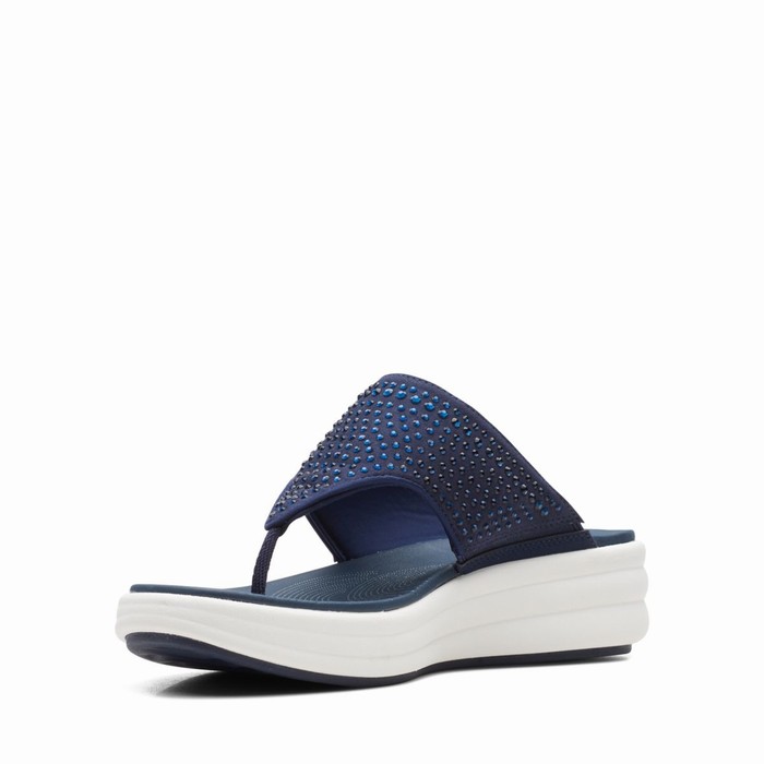 Sandales Clarks Drift Jaunt Femme Bleu Marine | CYT09MSI