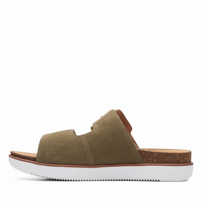 Sandales Clarks Elayne Ease Femme Vert Olive | RWTZCUN5