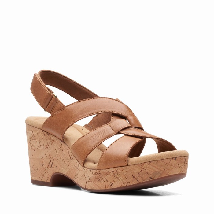 Sandales Clarks Giselle Beach Femme Marron | PEQFADBZ