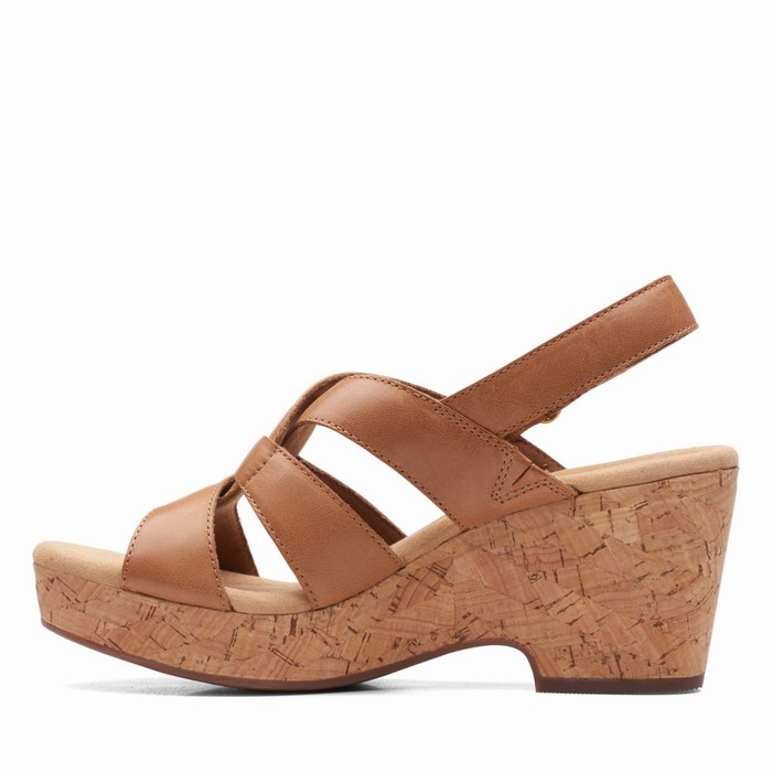 Sandales Clarks Giselle Beach Femme Marron | PEQFADBZ