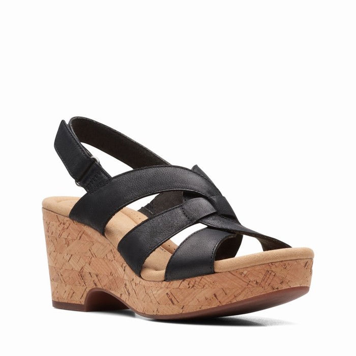 Sandales Clarks Giselle Beach Femme Noir | ODLZNAJN