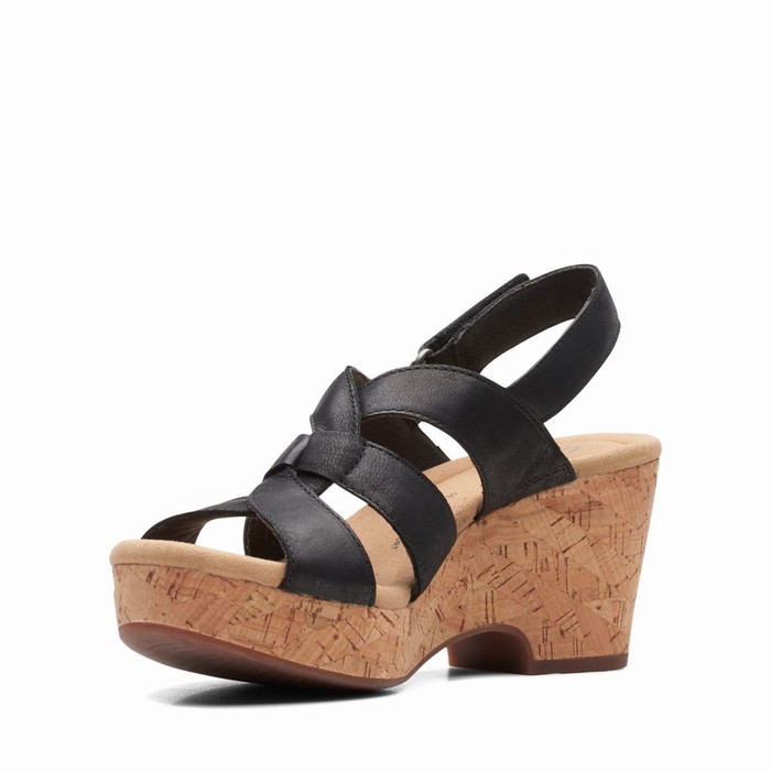 Sandales Clarks Giselle Beach Femme Noir | ODLZNAJN