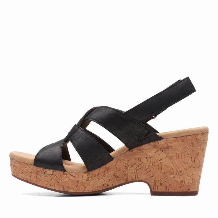 Sandales Clarks Giselle Beach Femme Noir | ODLZNAJN