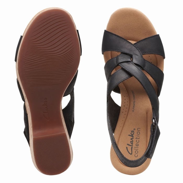 Sandales Clarks Giselle Beach Femme Noir | ODLZNAJN