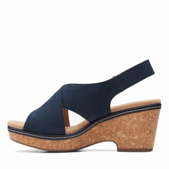 Sandales Clarks Giselle Cove Femme Bleu Marine | DK1DBWCF