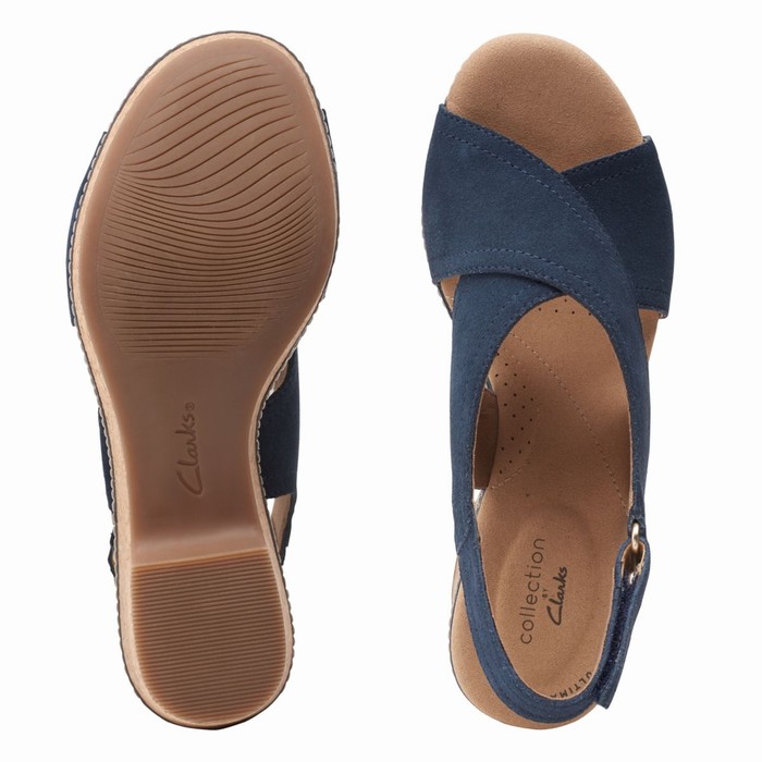 Sandales Clarks Giselle Cove Femme Bleu Marine | DK1DBWCF