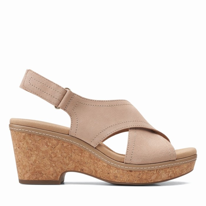 Sandales Clarks Giselle Cove Femme Marron | CZKDUIEK