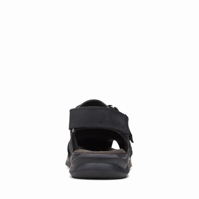 Sandales Clarks Hapsford Cove Homme Noir | 8WY2DTNK