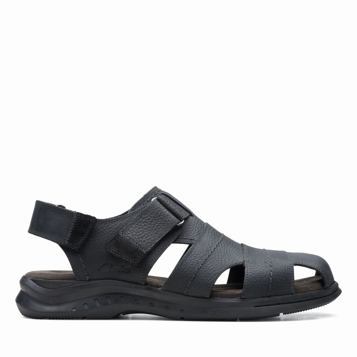 Sandales Clarks Hapsford Cove Homme Noir | 8WY2DTNK