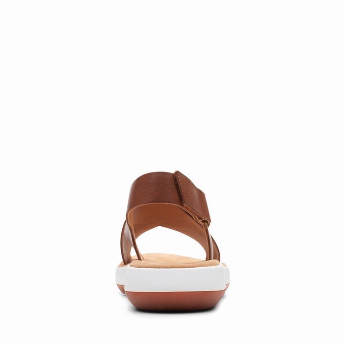 Sandales Clarks Jemsa Cross Femme Marron Foncé | XRIXGLFD