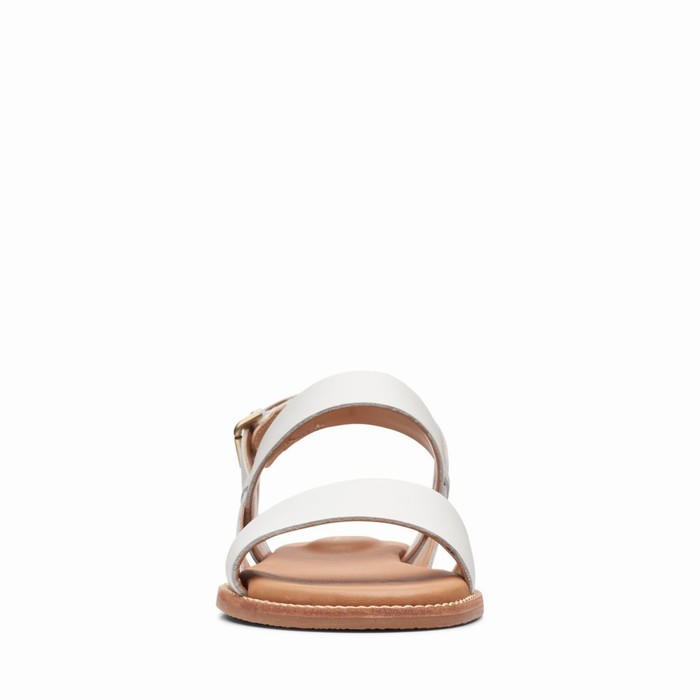 Sandales Clarks Karsea Brides Femme Blanche | GSUJHTVH