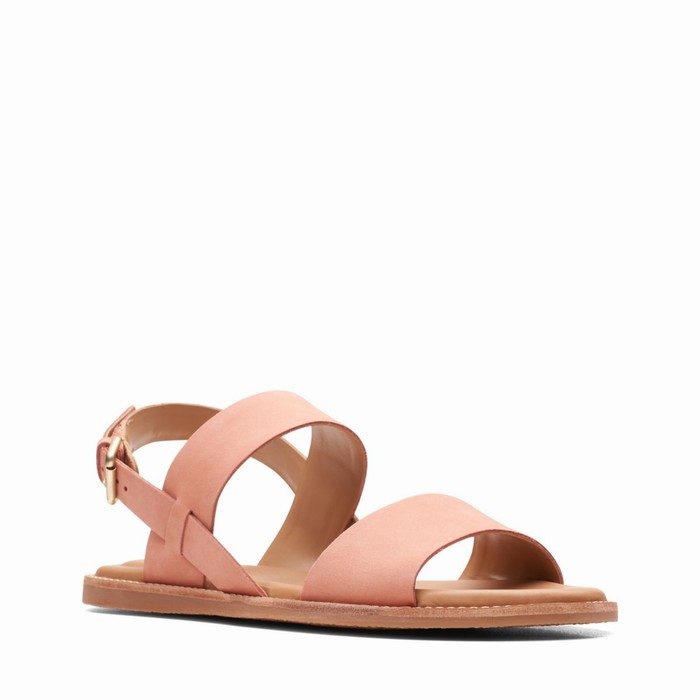 Sandales Clarks Karsea Brides Femme Corail Clair | RZQLNAOH