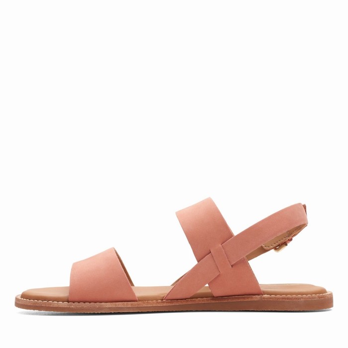 Sandales Clarks Karsea Brides Femme Corail Clair | RZQLNAOH