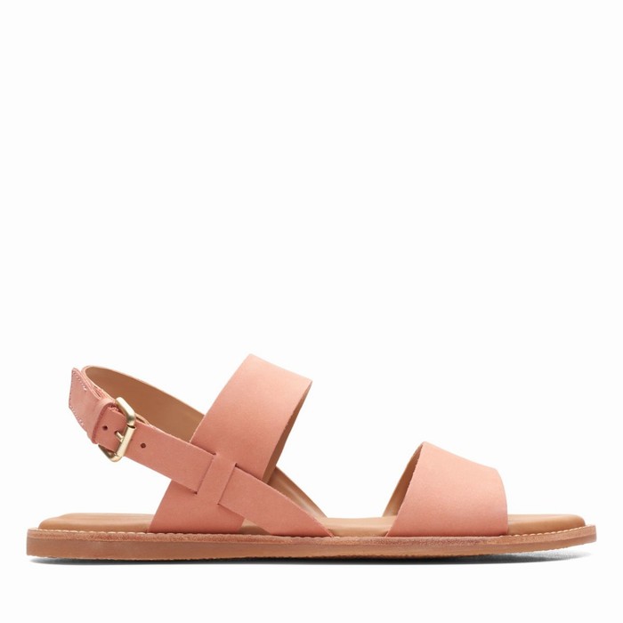 Sandales Clarks Karsea Brides Femme Corail Clair | RZQLNAOH