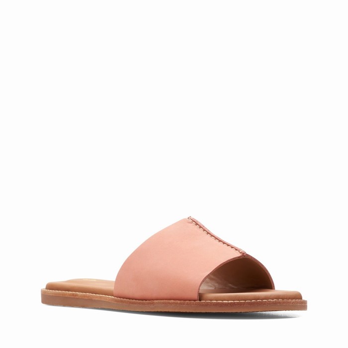 Sandales Clarks Karsea Mule Femme Corail | KAIVHAHJ