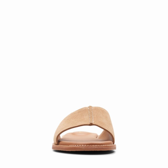 Sandales Clarks Karsea Mule Femme Marron Clair | KINBDM9S