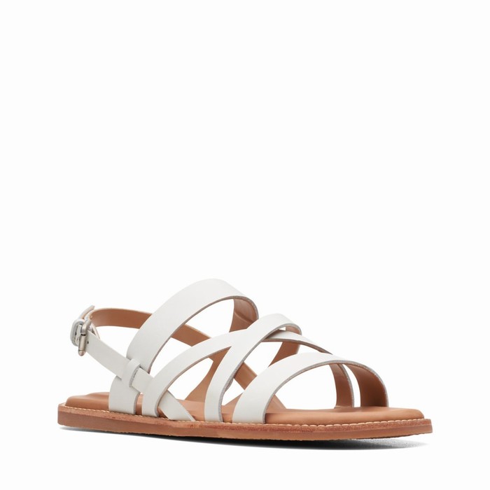 Sandales Clarks Karsea Sun Femme Blanche | D0GVFCBL