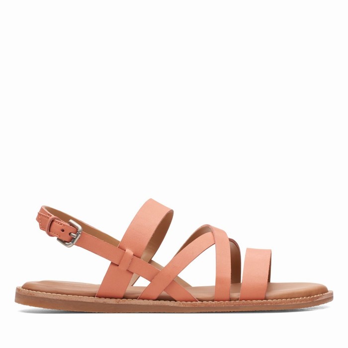 Sandales Clarks Karsea Sun Femme Corail Clair | 4G0CFTD9