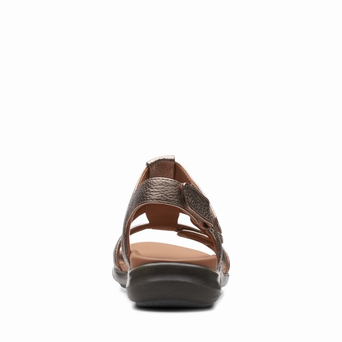 Sandales Clarks Kylyn Step Femme Doré Metal | KFMOPQAJ