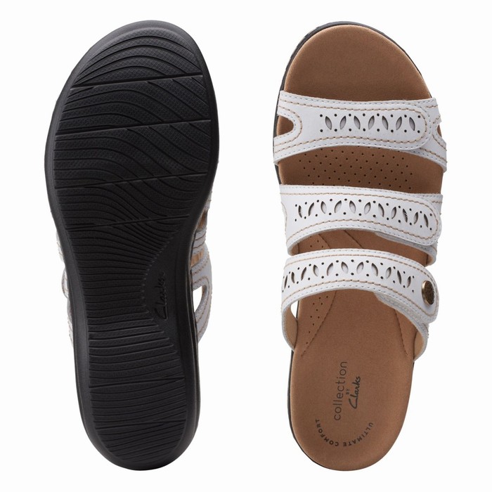 Sandales Clarks Laurieann Dee Femme Blanche | Q1OZHFUV