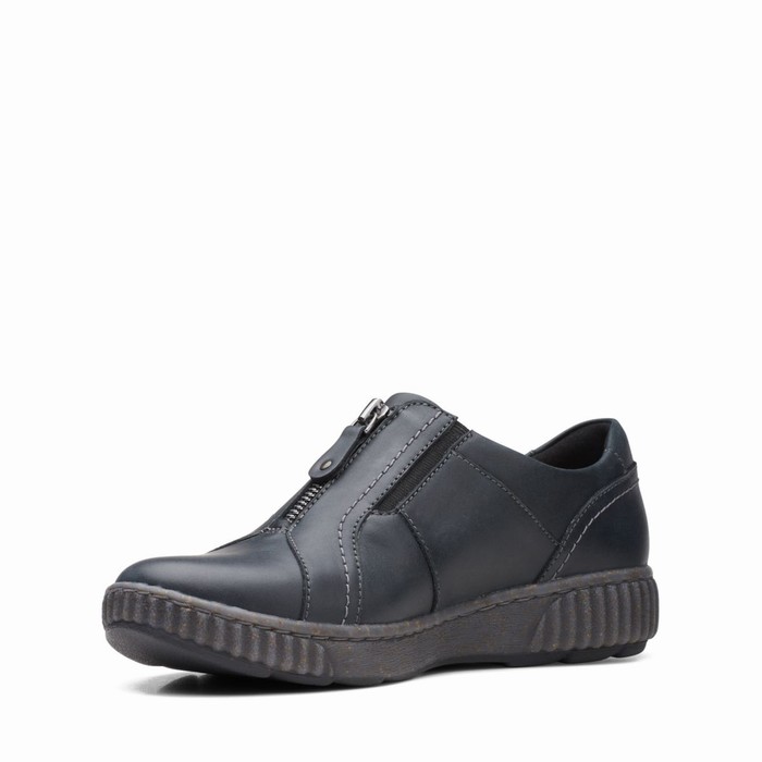 Sandales Clarks Magnolia Zip Femme Noir | HCQ3XTUS