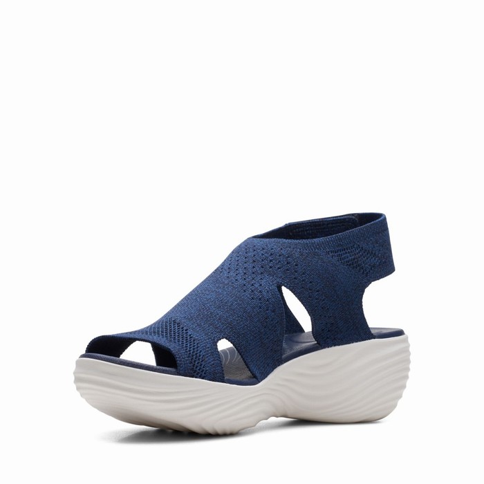 Sandales Clarks Marin Sail Femme Bleu Marine | E5FJNPBI