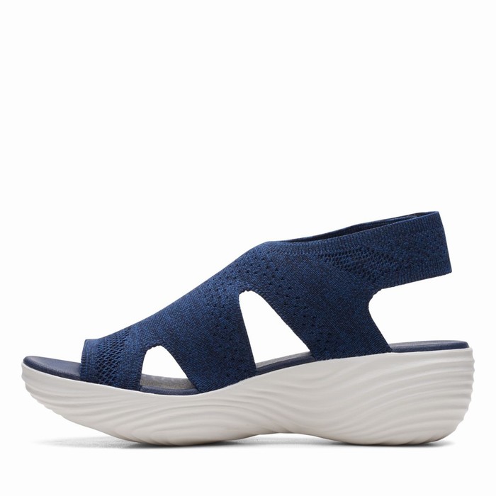 Sandales Clarks Marin Sail Femme Bleu Marine | E5FJNPBI