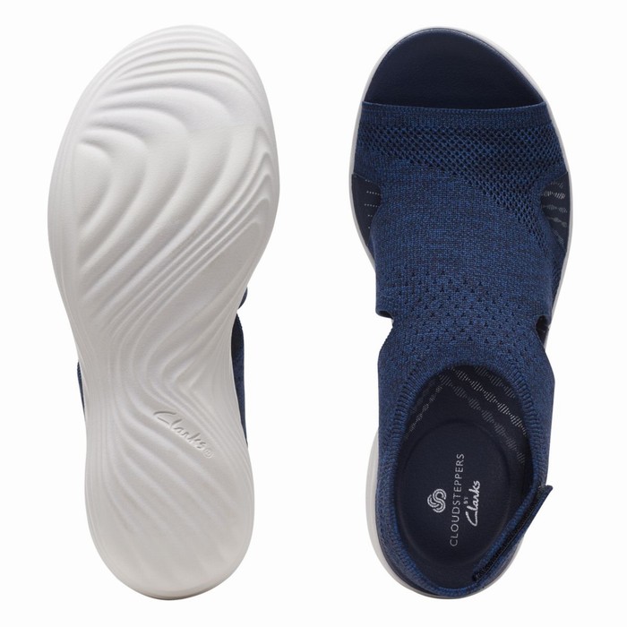 Sandales Clarks Marin Sail Femme Bleu Marine | E5FJNPBI