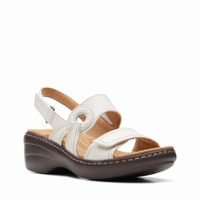 Sandales Clarks Merliah Opal Femme Blanche | OI2TNMH4