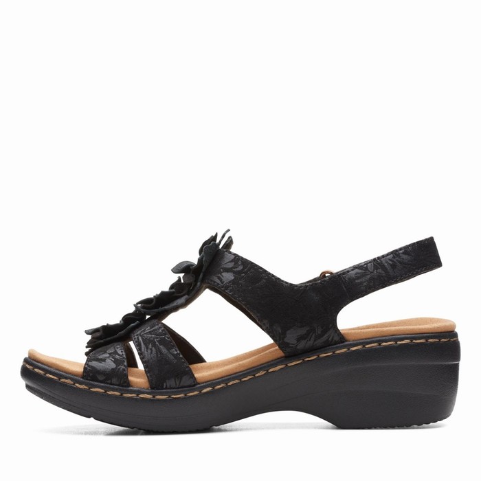 Sandales Clarks Merliah Sheryl Femme Noir | XVW5YRSI