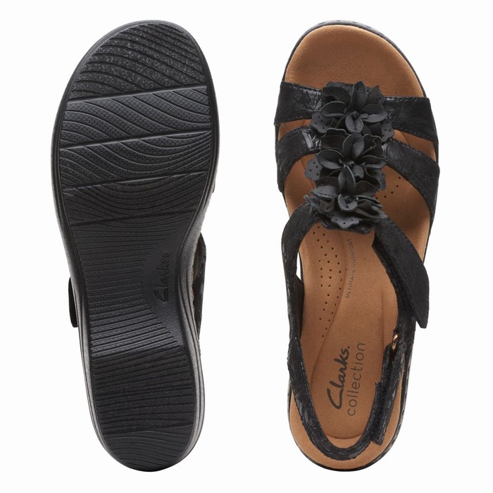 Sandales Clarks Merliah Sheryl Femme Noir | XVW5YRSI