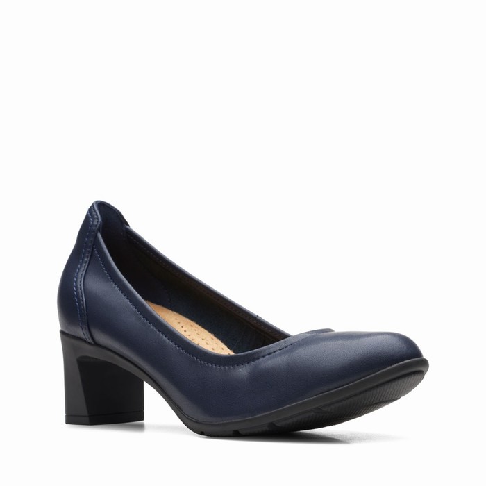 Sandales Clarks Neiley Pearl Femme Bleu Marine | ERNTDJWQ